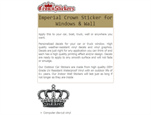 Tablet Screenshot of crownstickers.com